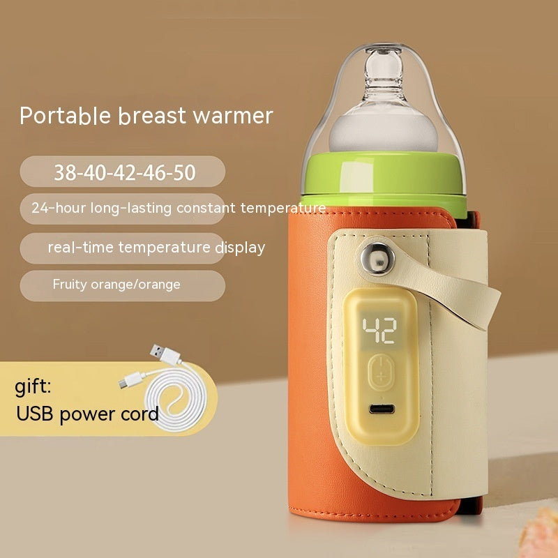 Constant Temperature Baby Heating Insulating Milk Bottle Night Out Portable Heat-holding Bottle Cover