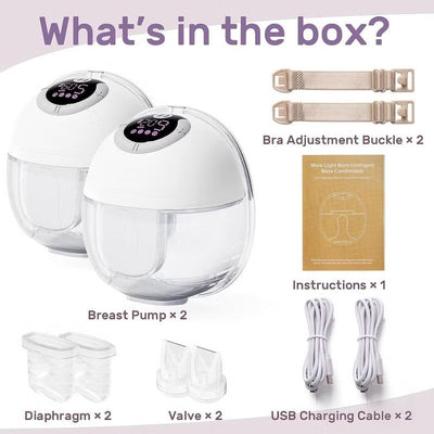 Amazon New Wearable Breast Integrated Hands-free Large Suction Invisible Mute Milker