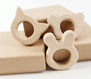 Beech Wood Baby Teethers