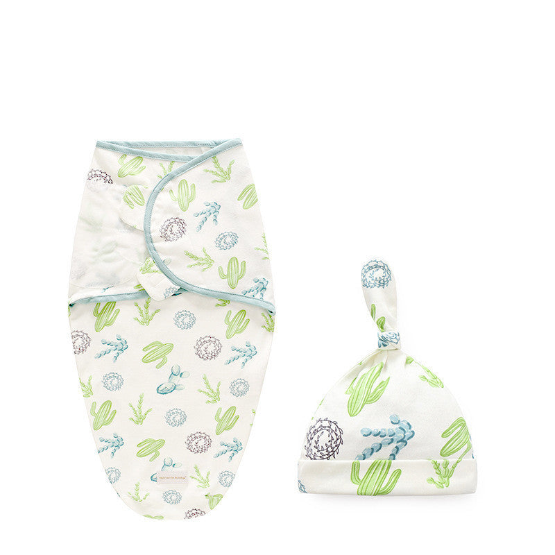 Baby Swaddle Sleeping Bag Cotton Quilt Wrap