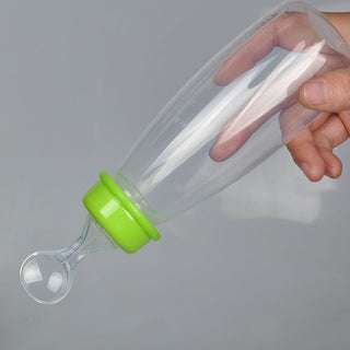 Soft Head Baby Rice Cereal Bottle Baby Training Pp Bottle Squeeze Spoon