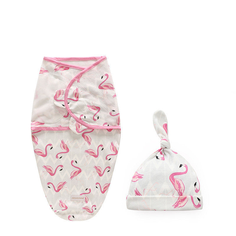 Baby Swaddle Sleeping Bag Cotton Quilt Wrap