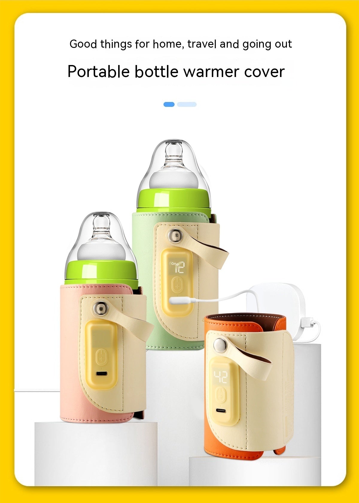 Constant Temperature Baby Heating Insulating Milk Bottle Night Out Portable Heat-holding Bottle Cover