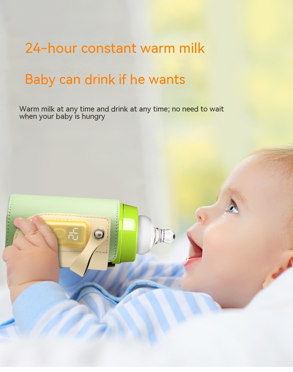 Constant Temperature Baby Heating Insulating Milk Bottle Night Out Portable Heat-holding Bottle Cover