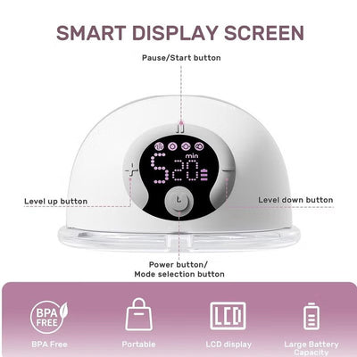 Amazon New Wearable Breast Integrated Hands-free Large Suction Invisible Mute Milker