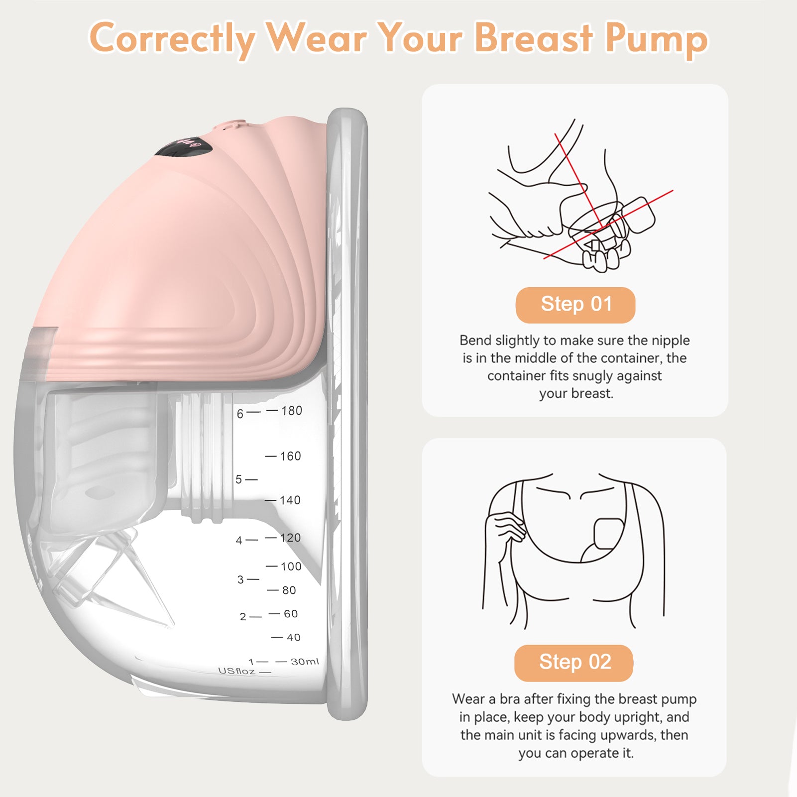 Electric Breast  Wearable Integrated Bilateral Automatic Breast Suction