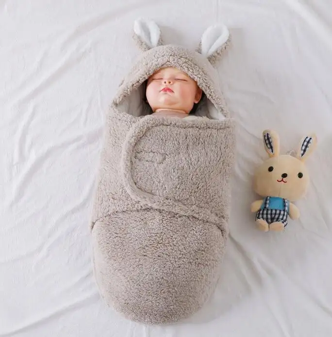 Super Soft Baby Sleeping Bag  Newborn Swaddle Blankets