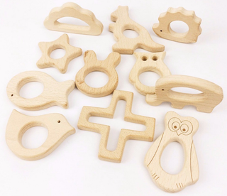 Beech Wood Baby Teethers