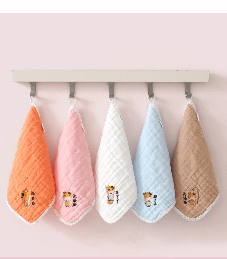 Children's Towel Embroidery Baby Saliva Towel