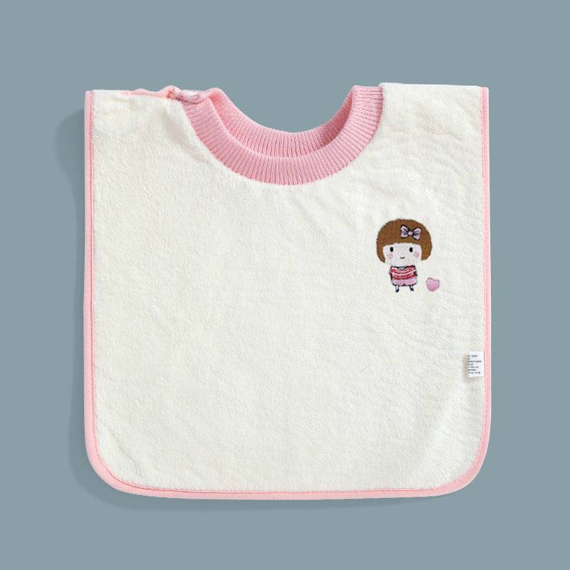 Child Wash Towel Baby Embroidery Bib