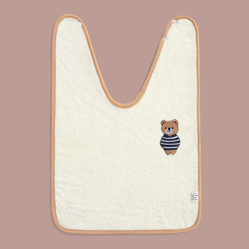 Child Wash Towel Baby Embroidery Bib