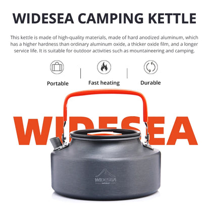 Widesea Camping Outdoor Cookware Set Tableware Cooking Cutlery Utensils Hiking Picnic Travel Equipment Tourist Cooker Fishing - Gloweve