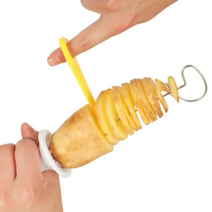 Whirlwind Potato Spiral Cutter Potato Tower Making Machine Vegetable Slicer Creative Vegetable Tools Kitchen Accessories Gadgets - Gloweve