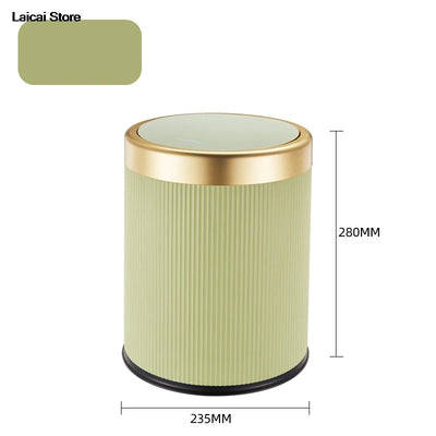 Minimalist design with lid for kitchen with large capacity garbage collection, living room and bathroom trash can