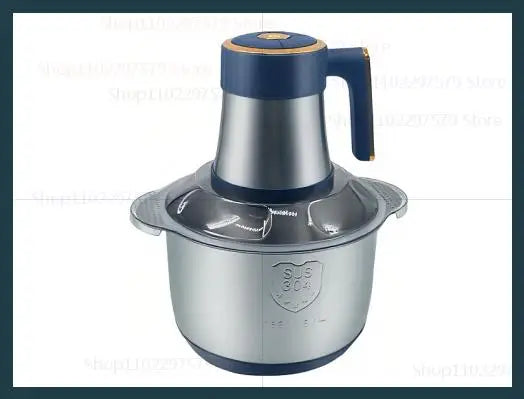 Household Meat Grinder Five-speed Stainless Steel Ground Meat Fruit and Vegetables Electric Kitchen Blenders Food Processor - Gloweve