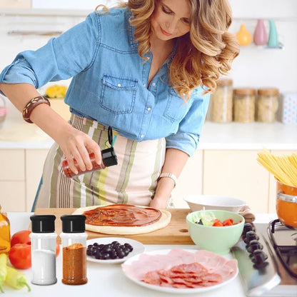 Spice Jars Set 5/10/15/20PC Jars for Spices Salt and Pepper Shaker Seasoning Jar Spice Organizer Plastic Barbecue Condiment - Gloweve