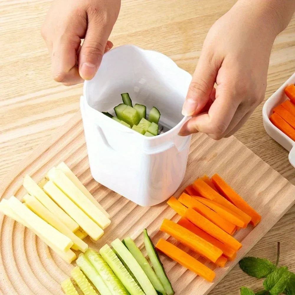 Potato Chippers French Fries Chip Potato Cutter Vegetable Chopper Slice Kitchen Tool Thin Home Vegetable Fruit Slicer Choppers - Gloweve