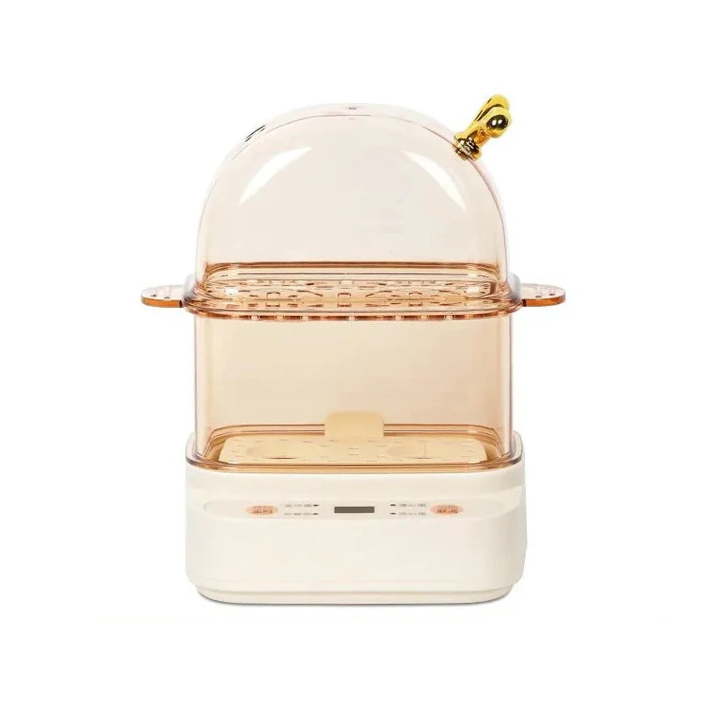 120W Electric Egg Boiler Smart Steamer Timing Egg Cooker Mini Breakfast Machine 2 Eggs Portable Steamer Automatic Power Off 220V