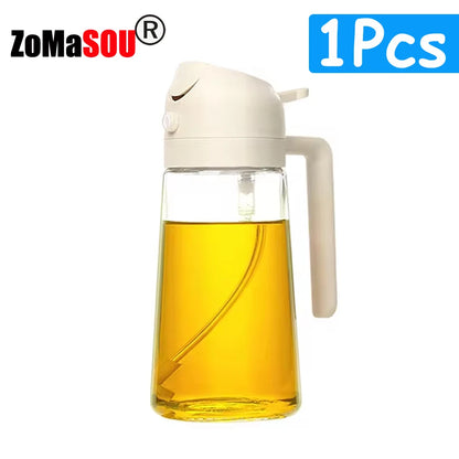 1-4Pc 2-in-1 Sprayer Pourer Oil Empty Bottle Plastic Oil Container Dispenser Vaporizer Kitchen Barbecue Camping Cooking Utensils - Gloweve