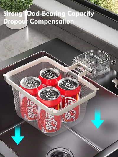 Kitchen Sink Filter Rack Suction Cup Iron Drain Filter Screen Household Strong Load-Bearing Foldable Upright