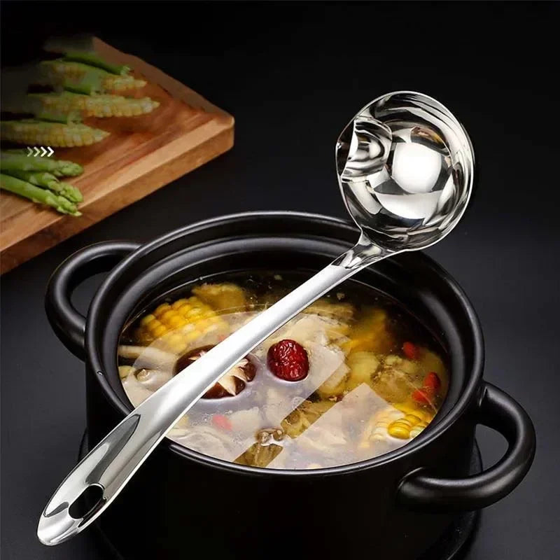 Stainless Steel Colander Spoon Soup Colander Kitchen Gravy Oil Soup Fat Separator Yogurt Oil Skimmer Spoon Kitchen Accessories - Gloweve