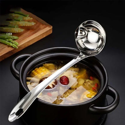 Stainless Steel Colander Spoon Soup Colander Kitchen Gravy Oil Soup Fat Separator Yogurt Oil Skimmer Spoon Kitchen Accessories - Gloweve