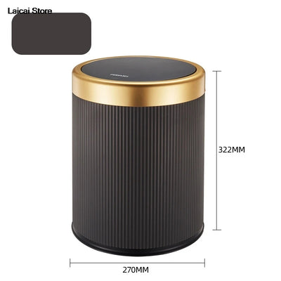 Minimalist design with lid for kitchen with large capacity garbage collection, living room and bathroom trash can