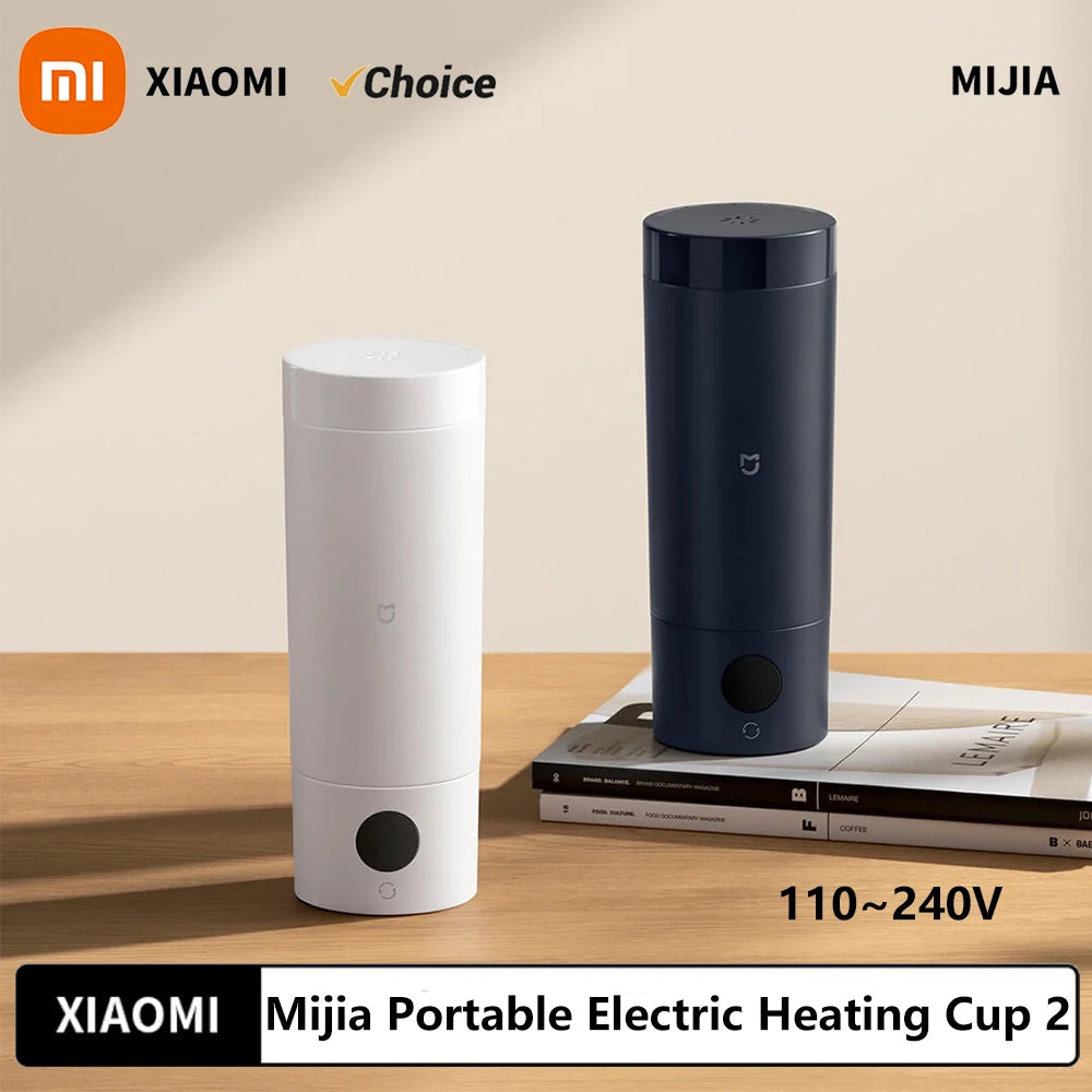 NEW XIAOMI Mijia Portable Electric Kettle 2 Thermos Cup Fast Water Boiler 350ml Smart Temperature Insulated Kettle Travel (CN) - Gloweve