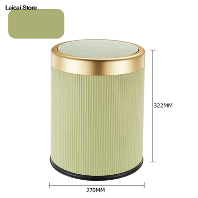 Minimalist design with lid for kitchen with large capacity garbage collection, living room and bathroom trash can