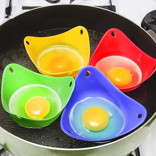 Silicone Egg Poacher Cups Egg Boiler Mold Cup for Microwave Air Fryer Stovetop Eggs Cooking - Gloweve