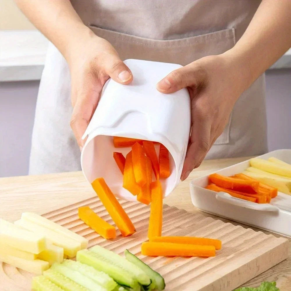 Potato Chippers French Fries Chip Potato Cutter Vegetable Chopper Slice Kitchen Tool Thin Home Vegetable Fruit Slicer Choppers - Gloweve