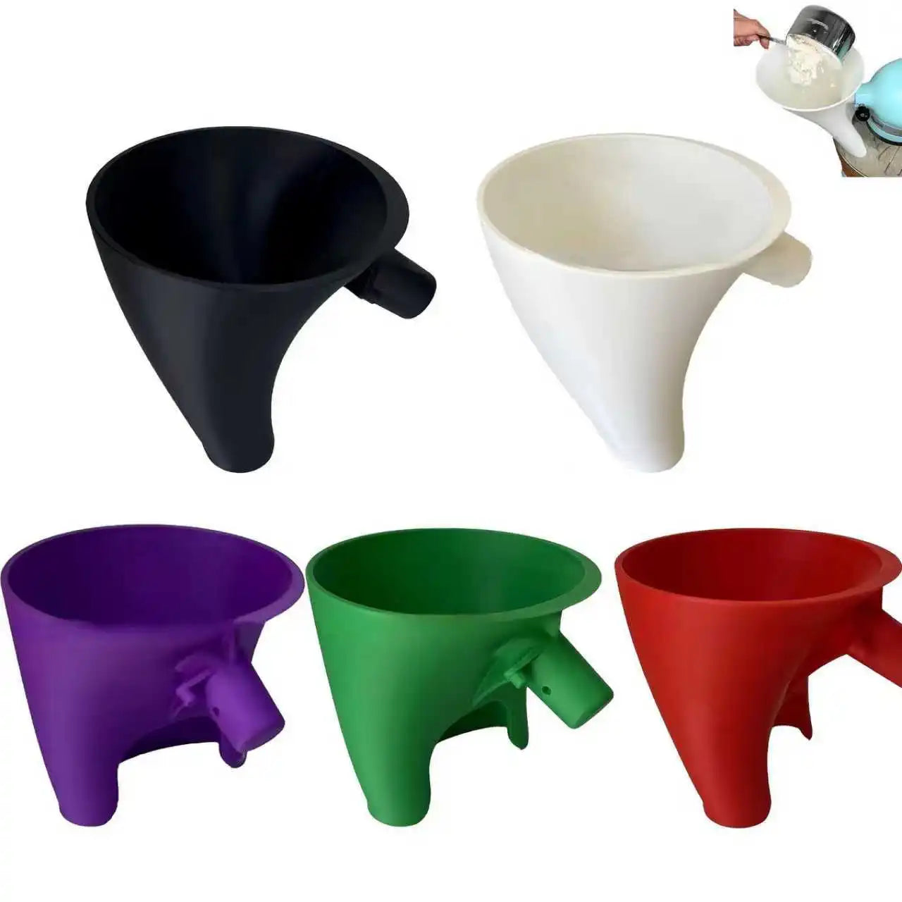 Kitchen Aid Artisan KSM150 5-Qt Tilt-Head Stand Mixer With Easy-Pour Funnel Attachment-For Both Flour And Egg Liquid