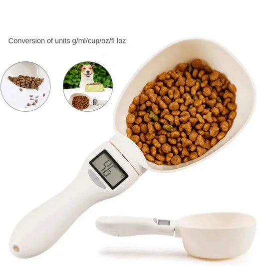 Pet Food Scale LCD Electronic Precision Weighing Tool Dog Cat Feeding Food Measuring Spoon Digital Display Kitchen Scale - Gloweve