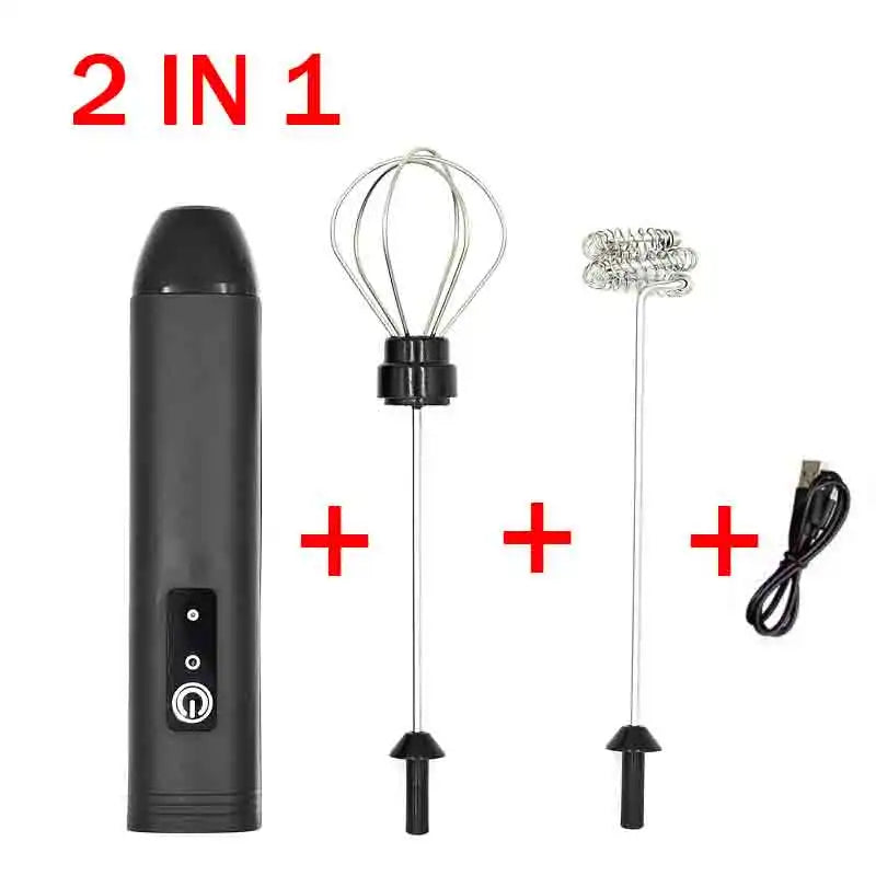 Hot sale Electric Milk Frother Handheld Egg Beater Foamer Coffee Maker Electric Blender Mixer Mini Portable Blender Kitchen Tool - Gloweve