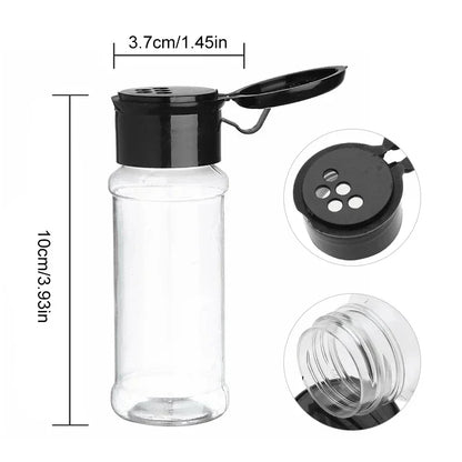 Spice Jars Set 5/10/15/20PC Jars for Spices Salt and Pepper Shaker Seasoning Jar Spice Organizer Plastic Barbecue Condiment - Gloweve