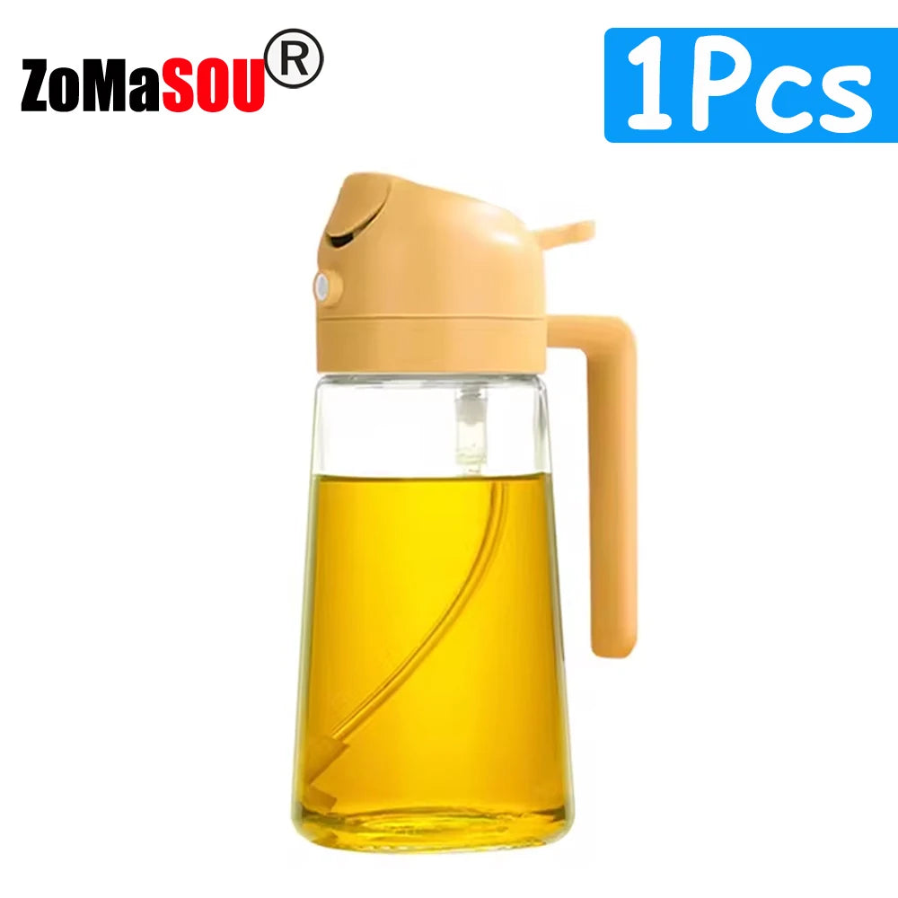 1-4Pc 2-in-1 Sprayer Pourer Oil Empty Bottle Plastic Oil Container Dispenser Vaporizer Kitchen Barbecue Camping Cooking Utensils - Gloweve