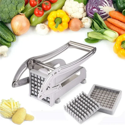 Potato Cut Fries Machine, Potato Chips Strip Slicer, Cutter, Chopper, Making Tool for Home, Stainless Steel French Fries - Gloweve