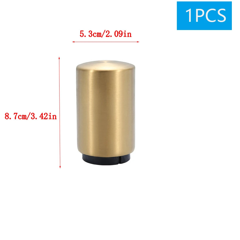 1/2Pcs Automatic Beer Bottle Opener Magnet Beer Opener Stainless Steel Push Down Opener Wine Soda Cap Opener Kitchen Accessory - Gloweve