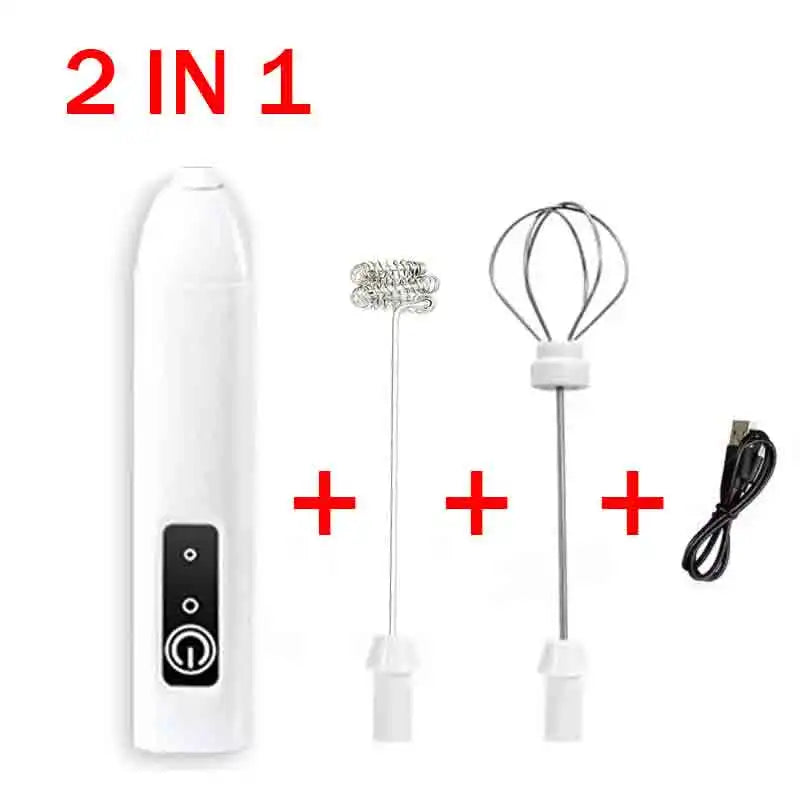 Hot sale Electric Milk Frother Handheld Egg Beater Foamer Coffee Maker Electric Blender Mixer Mini Portable Blender Kitchen Tool - Gloweve