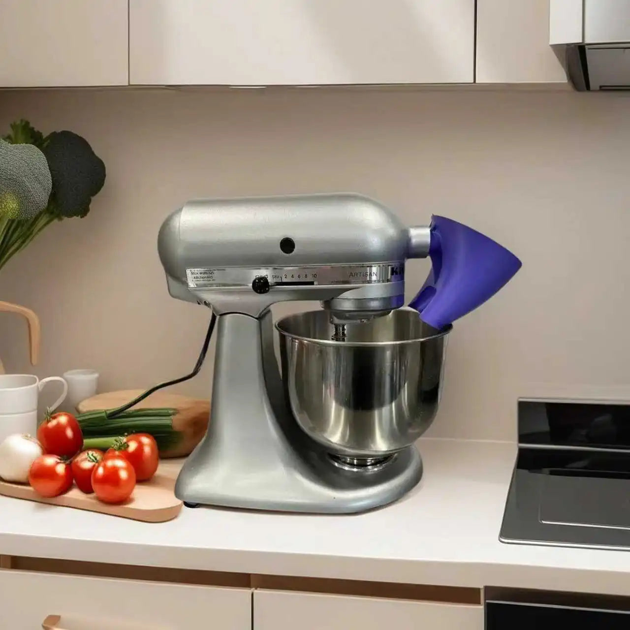 Kitchen Aid Artisan KSM150 5-Qt Tilt-Head Stand Mixer With Easy-Pour Funnel Attachment-For Both Flour And Egg Liquid