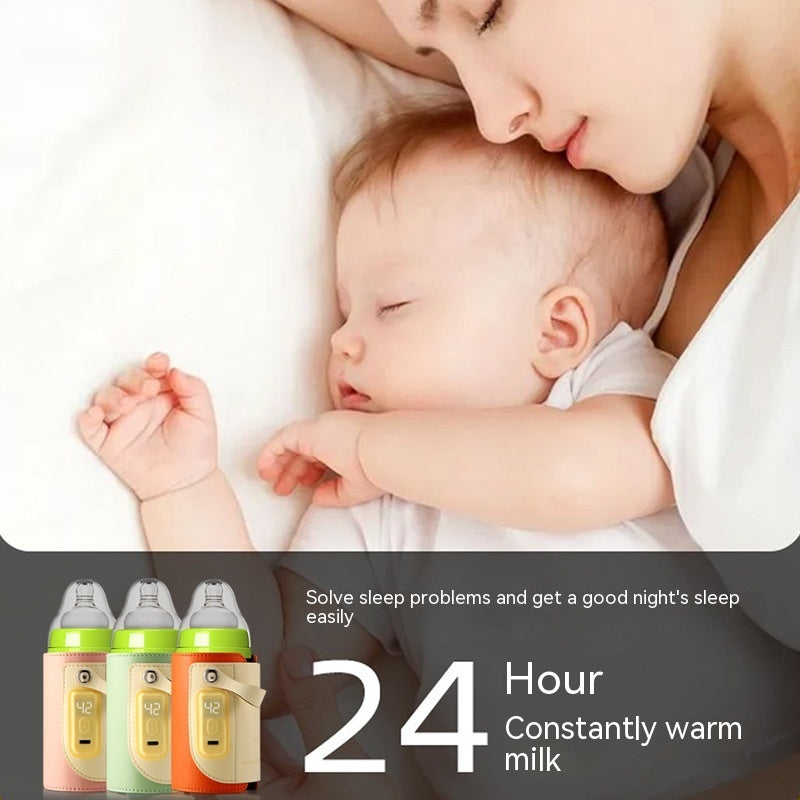 Constant Temperature Baby Heating Insulating Milk Bottle Night Out Portable Heat-holding Bottle Cover