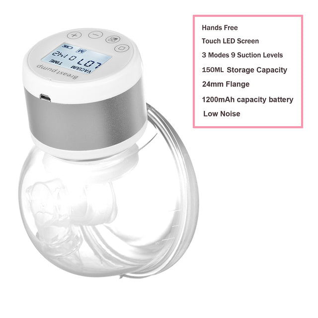 Wearable Portable Electric Breast Pump