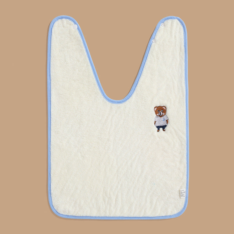 Child Wash Towel Baby Embroidery Bib