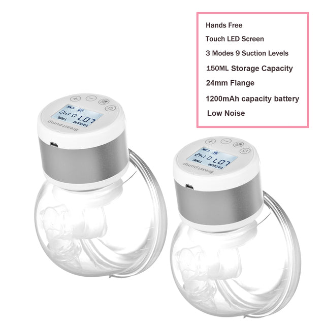 Wearable Portable Electric Breast Pump