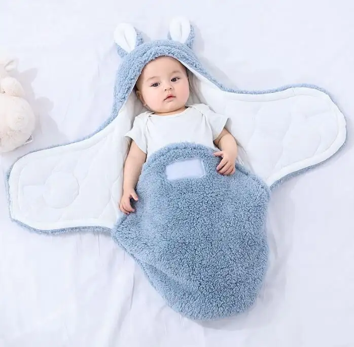 Super Soft Baby Sleeping Bag  Newborn Swaddle Blankets